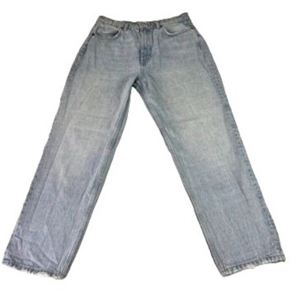Zara High Rise Jeans Women's Size 10 Light Wash Blue Straight